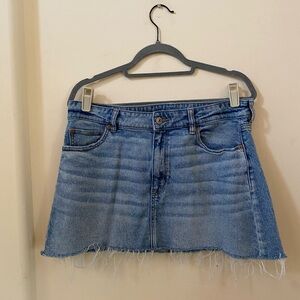 American Eagle Stretch 90s High Rise Mini Jean Skirt Size 14